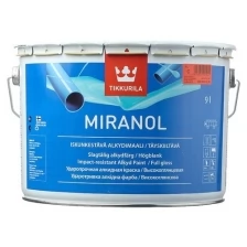 Эмаль алкидная тиксотропная Miranol (Миранол) TIKKURILA 9 л бесцветная (база С)