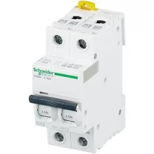 Schneider Electric Выключатель автоматический модульный 2п C 40А 6кА iC60N Acti9 SchE A9F79240