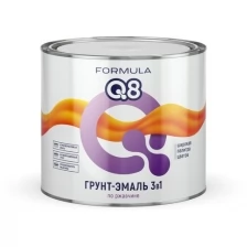 Грунт-эмаль по ржавчине Formula Q8 3 в 1, матовая, 1,9 кг, желтая