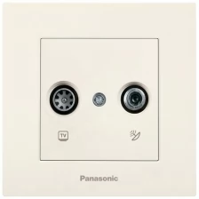 Розетка телевизионная Panasonic Karre Plus бежевый (wktc04612bg-ru)