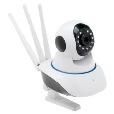 Видеокамера WiFi LuazON, CAM-06, управление со смартфона, 1Мр, поворот 355, microSD, белая 4062941