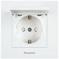 Розетка силовая Panasonic Karre Plus (WKTC02102WH-RU) скрыт. зазем. штор. к рыш. IP20 белый (упак.:1шт)