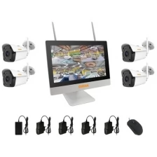 Готовый комплект видеонаблюдения CARCAM KIT-5M LCD 4 камеры