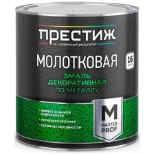 Эмаль декоративная по металлу молотковая Престиж, 0,8 л, темно-коричневая