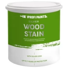 PROFIPAINTS Пропитка для дерева лессирующая с антисептиком без запаха ProfiPaints SILVER WOOD STAIN 2.7л , Темный орех