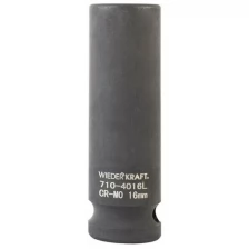 Головка WIEDERKRAFT торцевая ударная глубокая 1/2", 6 гр. 16 мм WDK-710-4016L