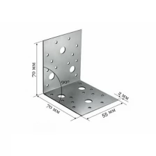Крепежный уголок KU 70*70*55*2 мм 10 шт