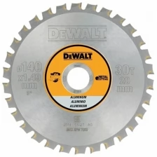 Диск пильный по алюминию 140 х 20 мм, 30 зубьев, DeWalt METAL CUTTING, DT1910