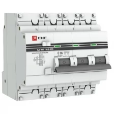 Дифференциальный автомат АД-32 (селективный) 3P+N 25А/100мА EKF PROxima DA32-25-100S-4P-pro