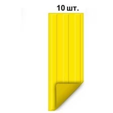 Тактильная плитка ретайл из ПВХ 180х500 мм, направляющая, 3 полосы, самоклеящаяся основа. Упаковка 10 шт.