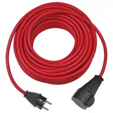 Удлинитель-переноска 10 м Brennenstuhl Extension Cable, 1 розетка, кабель красный, 3G1,5 1167950