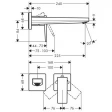 Смеситель для раковины HansGrohe Metropol 32526140