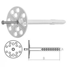 Дюбель для теплоизоляции 10х160 мм с металлич. гвоздем (500 шт в коробе) STARFIX (SMW3-61228-500)